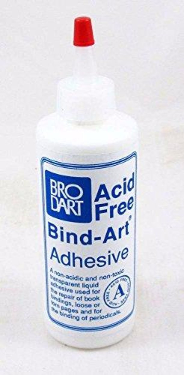 Brodart Acid Free Bind-Art Adhesive - 4 ounces - Manaus Books site